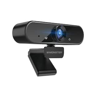 1080P HD Insight Pro Premium Webcam, Powered by USB Adapter, Flexible Tripod Included