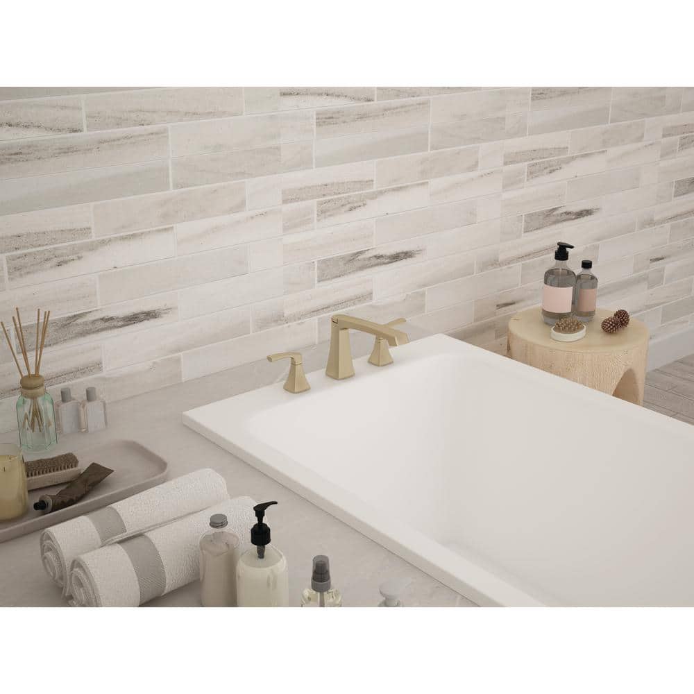 Cardania Matte Gold 2-Handle Deck-Mount Roman Tub Faucet