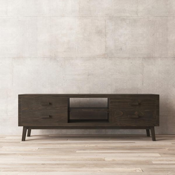 Urban Woodcraft Retro 67 in. Salvaged Espresso TV Stand