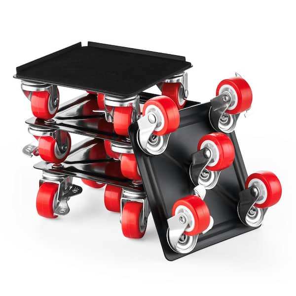 VEVOR Furniture Dolly, Maximum Load 1200 lbs. Heavy Duty Furniture Movers with 5 360° Rotation Wheels, Carbon Steel Panel,