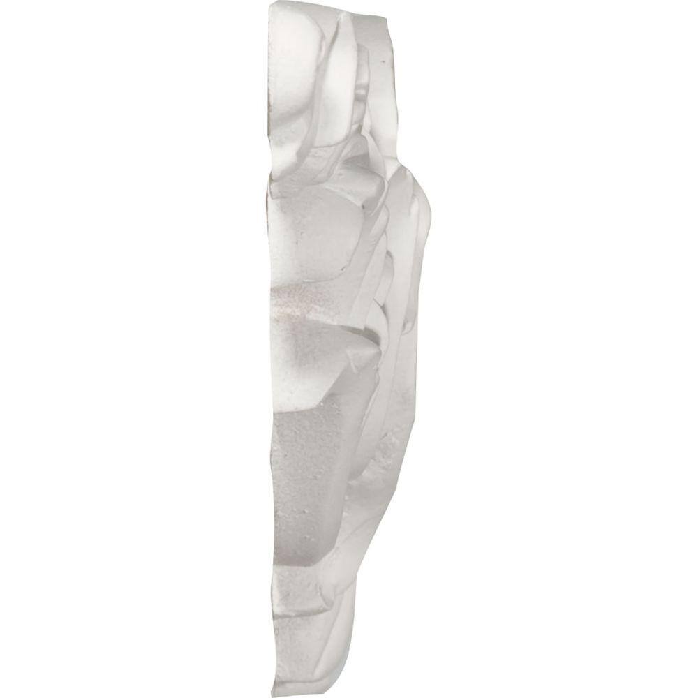 Primed Architectural Leaf Scroll Polyurethane Onlay, 7.75" x 4.125"