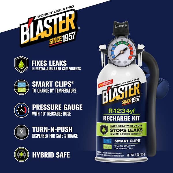 8 oz. YF Refrigerant Kit with Stop Leak