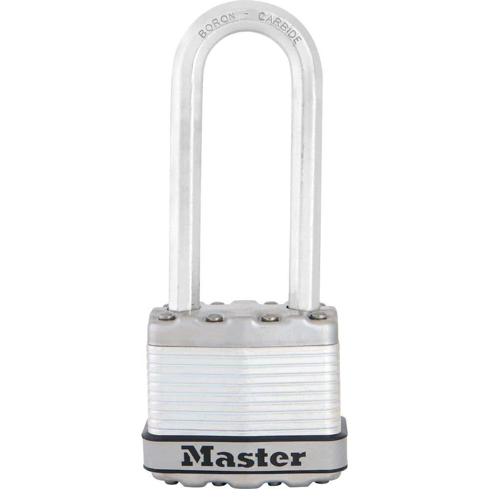 Master Lock High Security 7 1/4" Straight Bar Hasp w/Hardened Steel. 