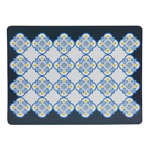 Almalfi 11.5"x15.5" Blue Cork Placemat (Set of 2)