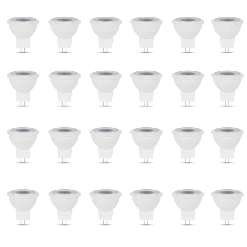 20-Watt Equivalent MR11 GU4 Bi-Pin Dimmable 12-Volt Track Lighting 90+ CRI LED Flood Light Bulb, Bright White (24-Pack) price history on PriceWatchPro