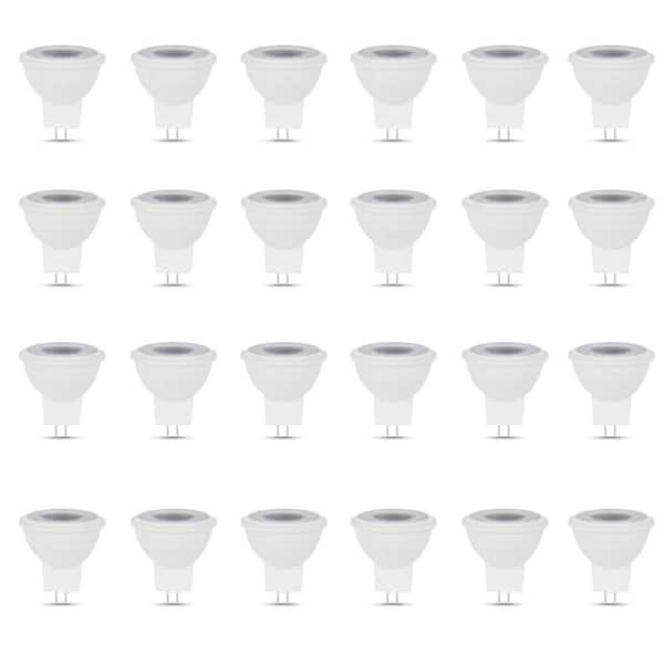 Feit Electric 20-Watt Equivalent MR11 GU4 Bi-Pin Dimmable 12-Volt Track Lighting 90+ CRI LED Flood Light Bulb, Bright White (6-Pack)