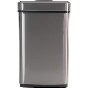 16 Gal. Stainless Steel Metal Household Trash Can with Sensor Lid