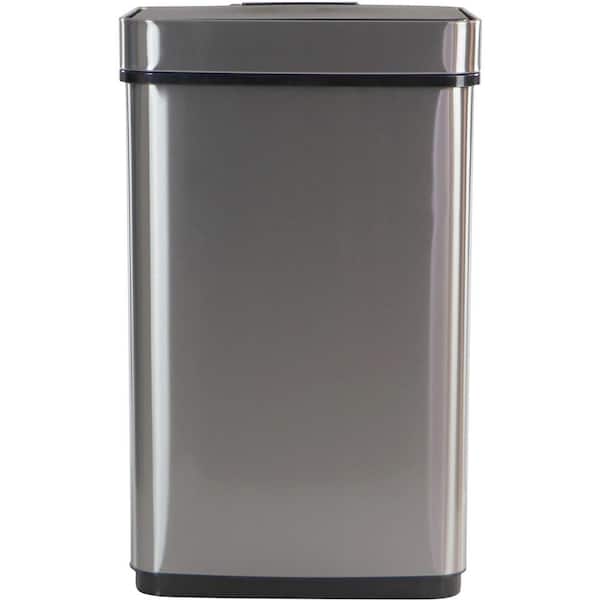 16 Gal. Stainless Steel Metal Household Trash Can with Sensor Lid