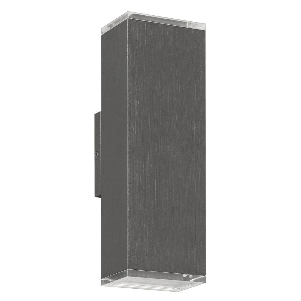 Jasper 14-inch 2-light GraphiteLED Exterior Wall Sconce price history on PriceWatchPro