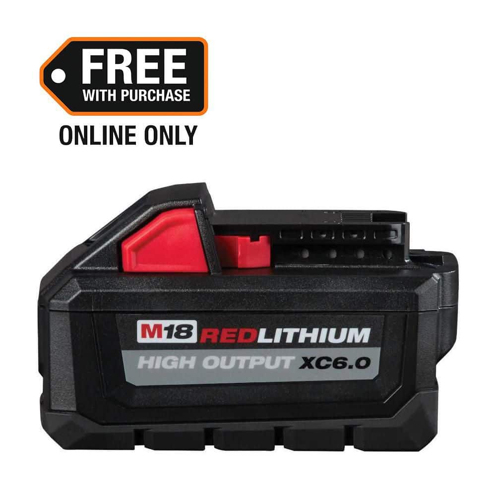 Milwaukee M18 18-Volt Lithium-Ion High Output Battery Pack 6.0Ah 48-11-1865