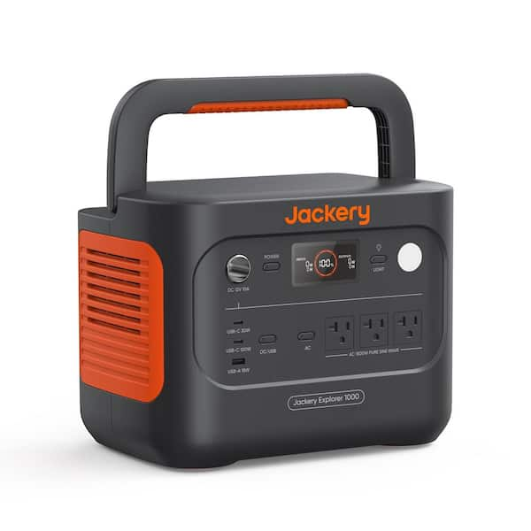 Jackery 1500 Watt Output3000w Peak Portable Solar Power Station Explorer 1000v2 Push Start