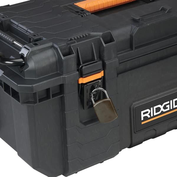 Ridgid 2.0 Pro Gear System 22 in. XL Toolbox and Tool Case and Compact Organizer, Black