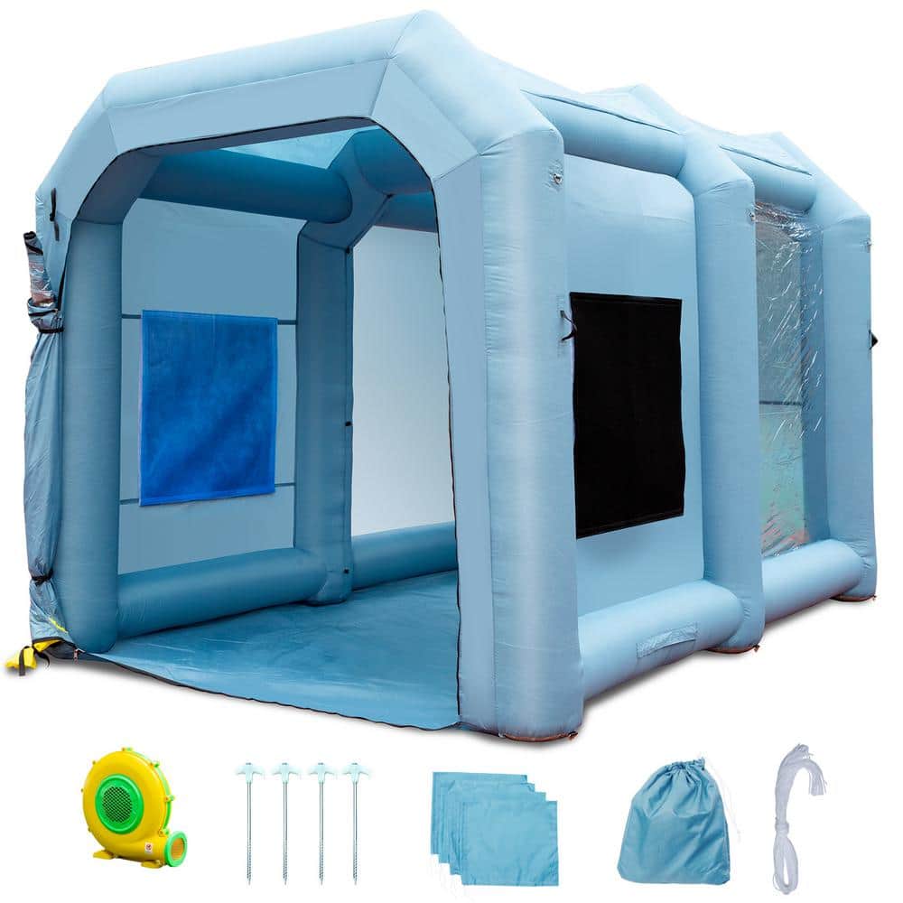 Inflatable Paint Booth, 13 x 10 x 9 ft. Spray Tent with 900W Blowers Air Filter System for Car Motorcycle Garage - White price history on PriceWatchPro