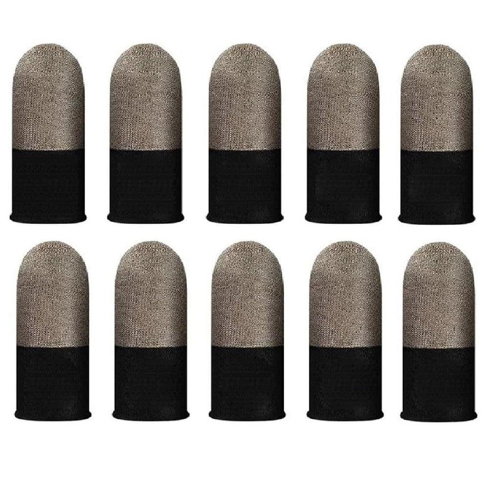 Gaming Finger Sleeves High Sensitive Silver Fiber Anti Sweat Breathable Ultra Thin for Mobile Phone iPad 10-Pieces price history on PriceWatchPro