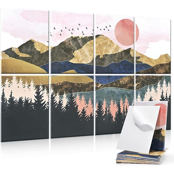 0. 4in T x 32ft x 48ft Mountain Tree Sound Absorbing Panel Self-Adhesive 8-Pack