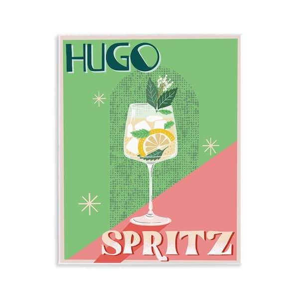 Hugo Spritz Cocktail by Jo Reid Unframed Food Graphic Art Print 14 in. x 11 in.