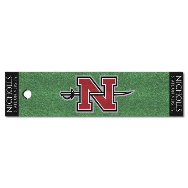 FANMATS 1.5 ft. x 6 ft. Nicholls State Colonels Putting Green Mat