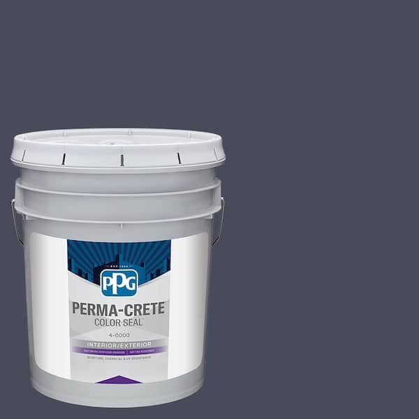 Color Seal 5 gal. PPG1043-7 Black Flame Satin Interior/Exterior Concrete Stain
