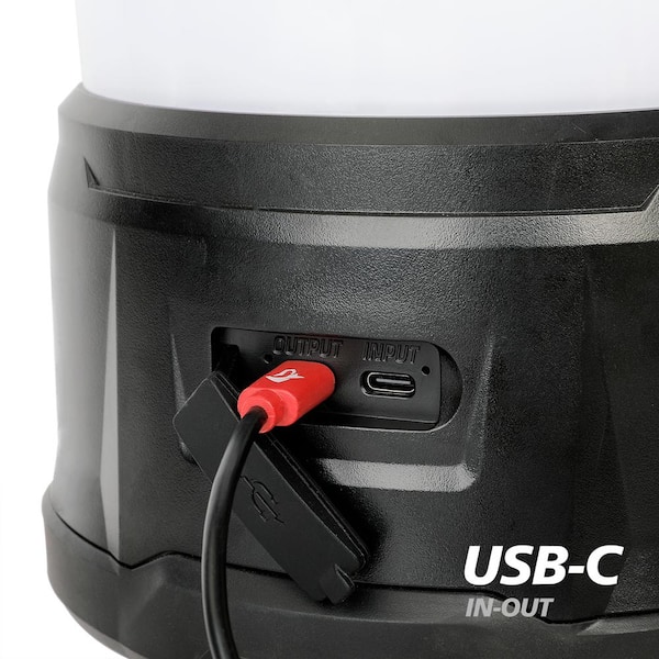 Husky 2200 Lumens Hybrid Power Dimmable Lantern 91390 - The Home Depot