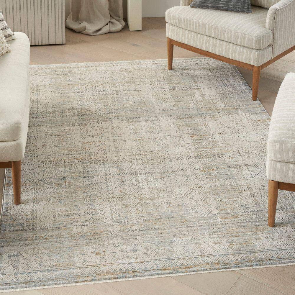 Lynx Ivory Multicolor 5 ft. x 8 ft. All-Over Design Transitional Area Rug price history on PriceWatchPro