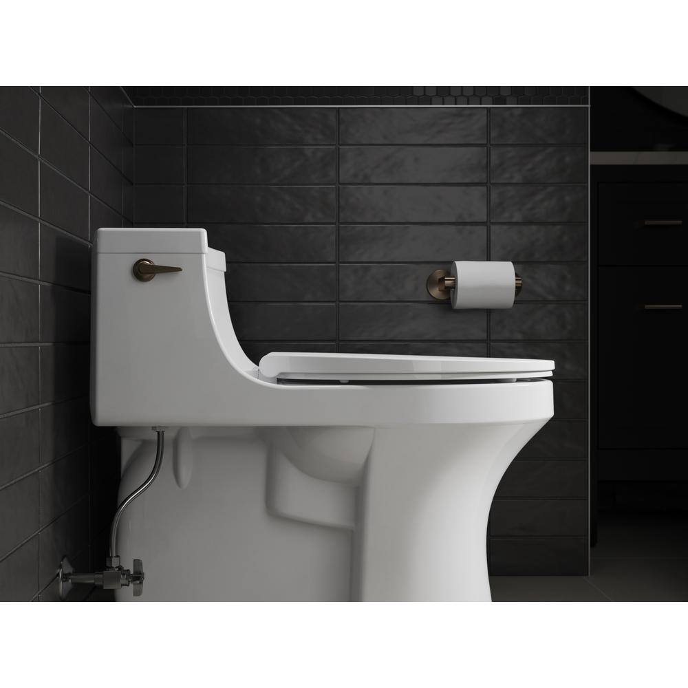 White Quiet-Close Elongated Toilet Seat with ReadyLatch