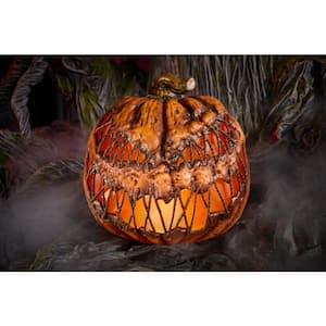 12 in. LED Stitched Jack-O-Lantern