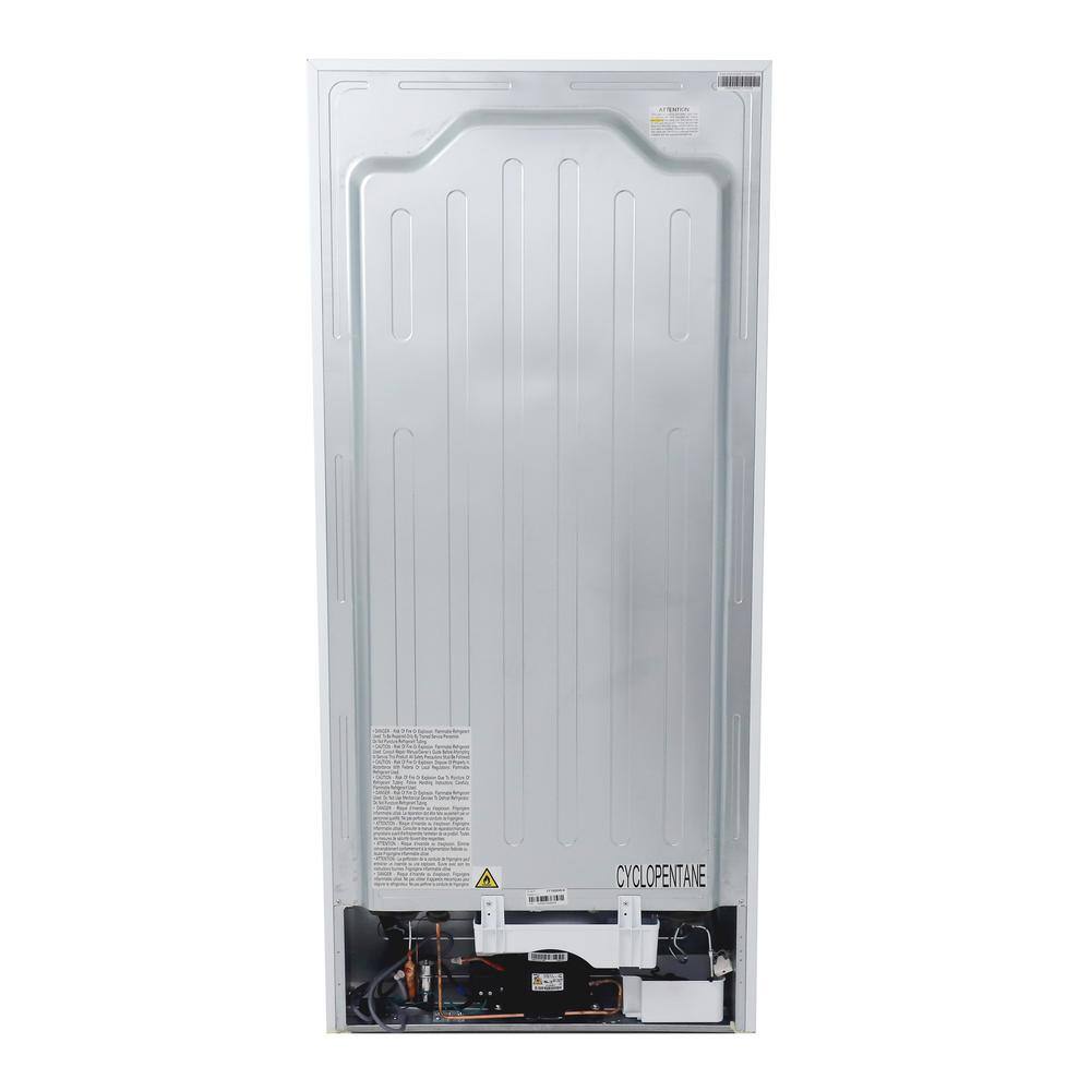 White 18.0 Cu. Ft. Frost-Free Top Freezer Refrigerator with Ice Maker