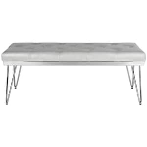 Marcella Gray/Chrome Bench