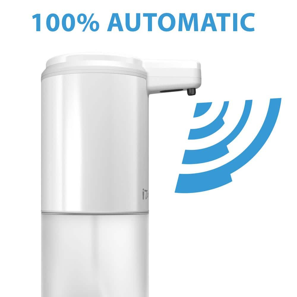 White Stainless Steel Automatic Foaming Soap Dispenser