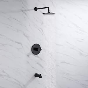 Single-Handle 1-Spray Bathtub and Shower Faucet with Valve in Oil Rubbed Bronze (Valve Included)
