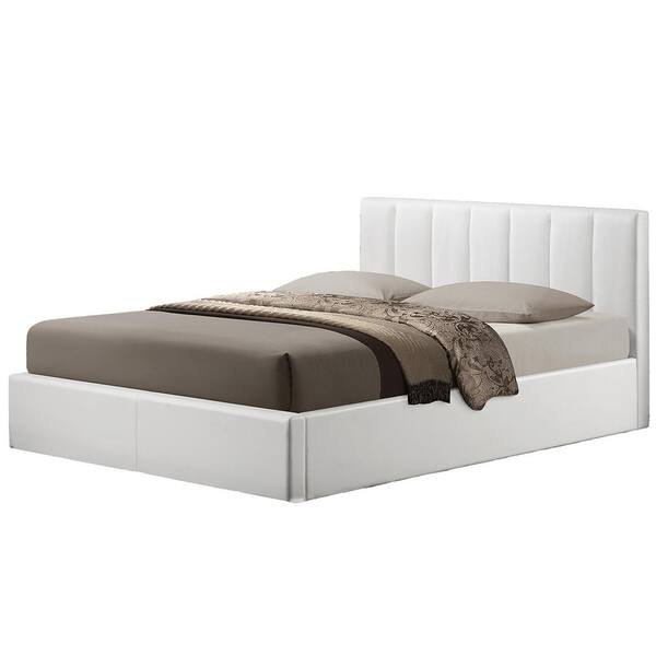 Reviews For Baxton Studio Engelbertha White Queen Upholstered Bed 28862 6113 Hd The Home Depot Queen Upholstered Bed 28862 6113 Hd, Engelbertha White Queen Upholstered Bed