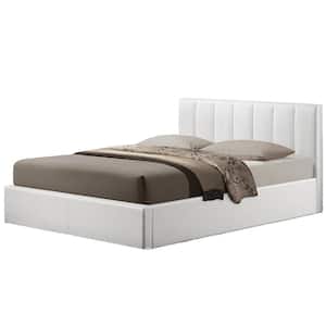 Engelbertha White Queen Upholstered Bed