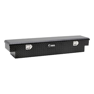 59.06 in. Matte Black Aluminum UTV Tool Box - Polaris with mounting brackets (Heavy Packaging)