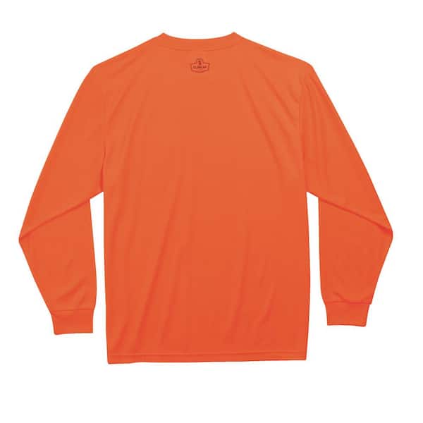 Ergodyne GloWear 2XL Hi Vis Orange Long Sleeve T-Shirt 8091 - The