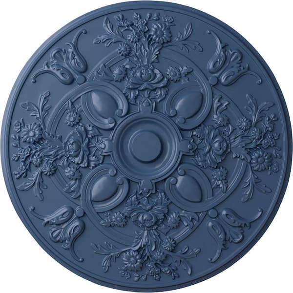 Ekena Millwork 31-1/4" x 2-1/4" Baile Urethane Ceiling (Fits Canopies up to 6"), Hand-Painted Americana