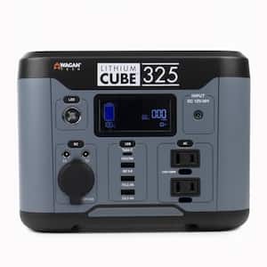 300-Watt Lithium Cube Push Button Start 325 Portable Power Station
