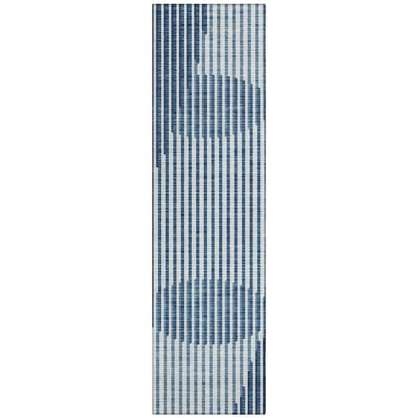Chantille Machine Washable Indoor/Outdoor Abstract ACN1001 Blue 2 ft. 3 in. x 7 ft. 6 in. Area Rug