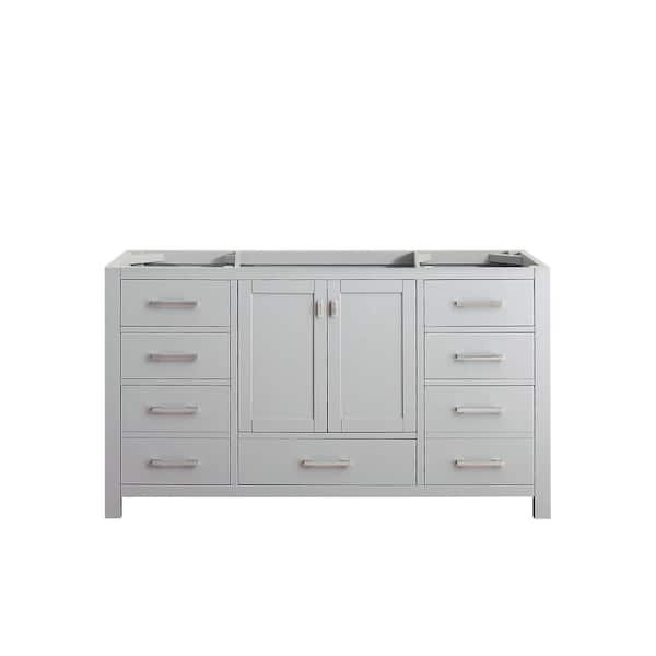 Avanity Modero 60 in. Bath Vanity Cabinet without Top in Chilled Gray