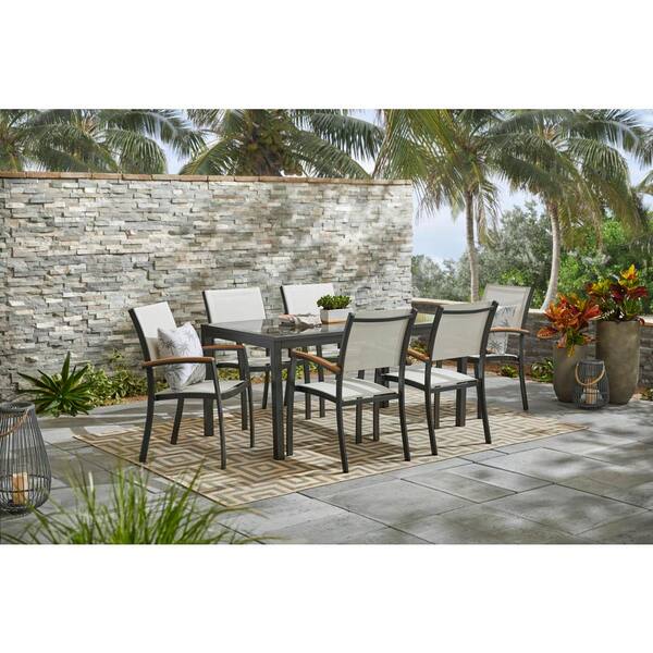 grey wicker bar set