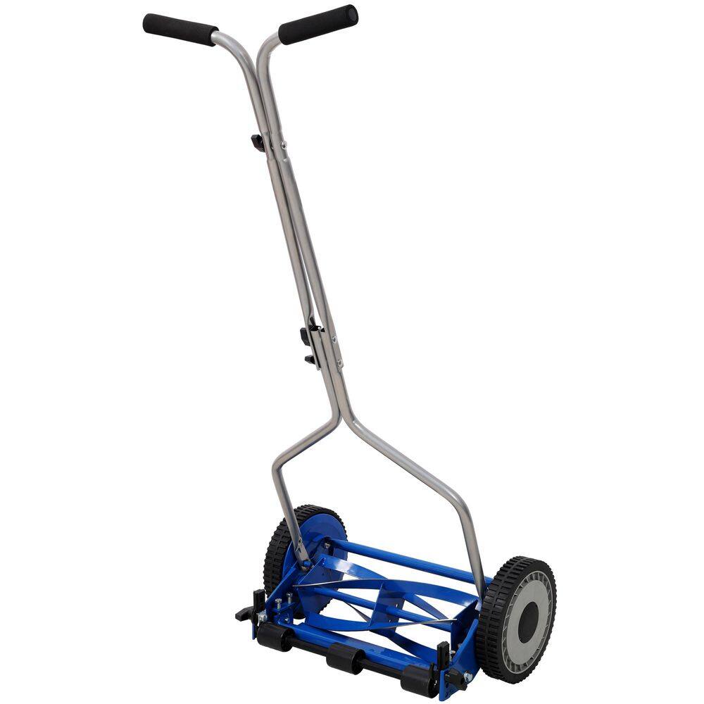 14 in. Push Lawn Mower, Push Reel Lawn Mower, Blue Color,  Lawn Roller price history on PriceWatchPro