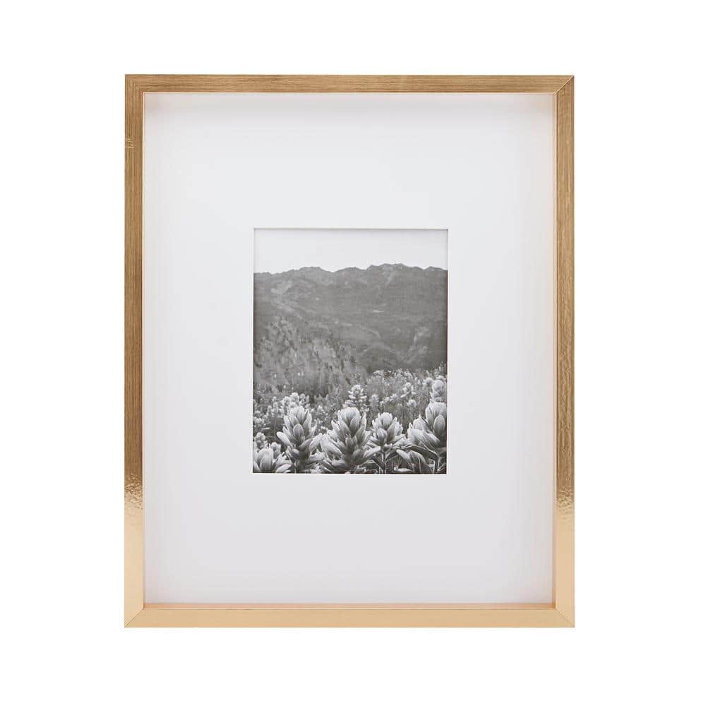 Gold Rectangular Wood Wall Mount Gallery Frame