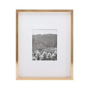 Gold Gallery Picture Frame -16 x 20 Matted to 8 x 10