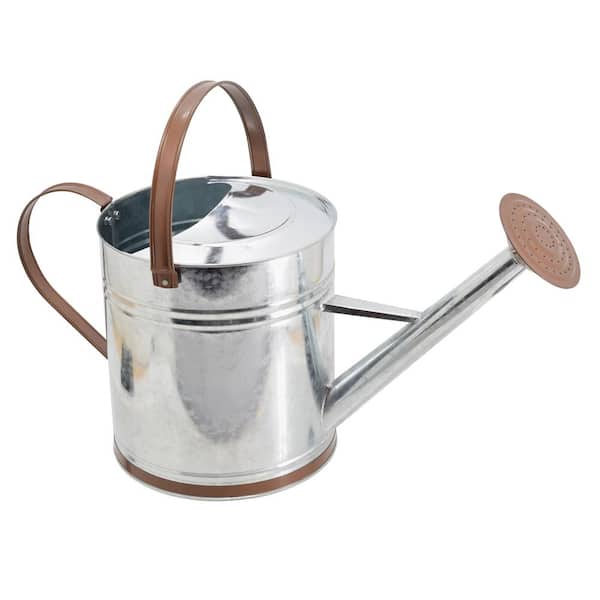 Arcadia Garden Products Classic 2.6 Gal. Chrome Metal Watering Can