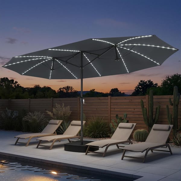 academy patio umbrella Mosaic 10 x 6.5 ft Rectangular Patio Umbrella