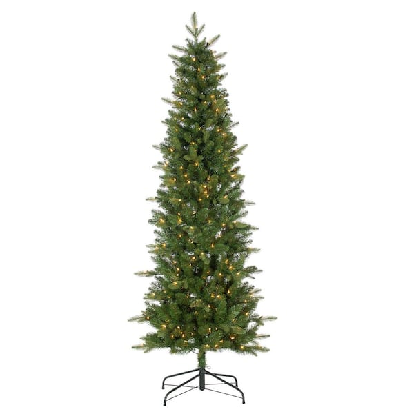 Sterling 6.5 ft. Artificial Natural Cut Narrow Saginaw Spruce Christmas Tree