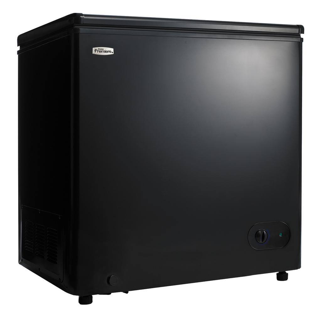 Garage ready 5.5 cu. ft. Chest Freezer in Black with 5 Year Warranty