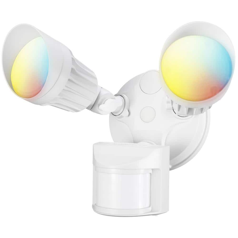 Energy Saving 200-Watt Equivalent 2500 Lumen 180° White Motion Sensing Dus