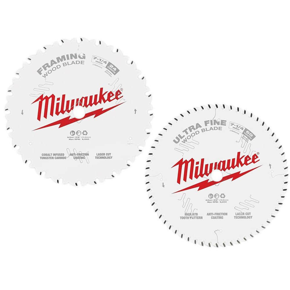 Milwaukee 71/4 in. x 60Tooth Ultra Fine Finish Circular Saw Blade