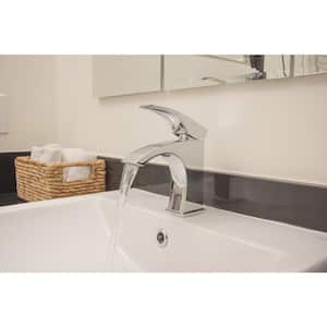 AB1586-BN Single Hole Single-Handle Bathroom Faucet in Brushed Nickel