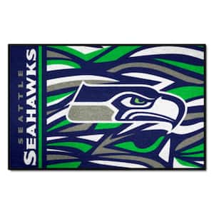 Seattle Seahawks Patterned 1.5 ft. x 2.5 ft. XFIT Design Starter Area Rug